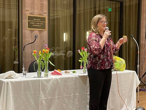 		                                		                                <span class="slider_title">
		                                    Cantor Jessica Fox led the 2022 Women's Seder		                                </span>
		                                		                                
		                                		                            		                            		                            